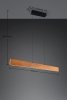 Lampa wisząca LED prostokątna drewniana klasyczna nowoczesna ściemnialna EDGEWOOD 359710130 Trio 